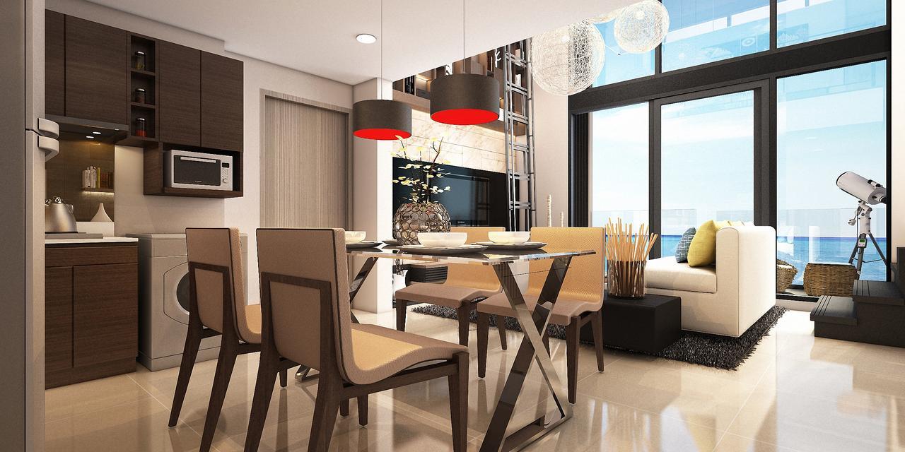 The Aristo By Holy Cow, 4-Br Loft, 150 M2, Pool View Aparthotel Surin Beach  Rum bild